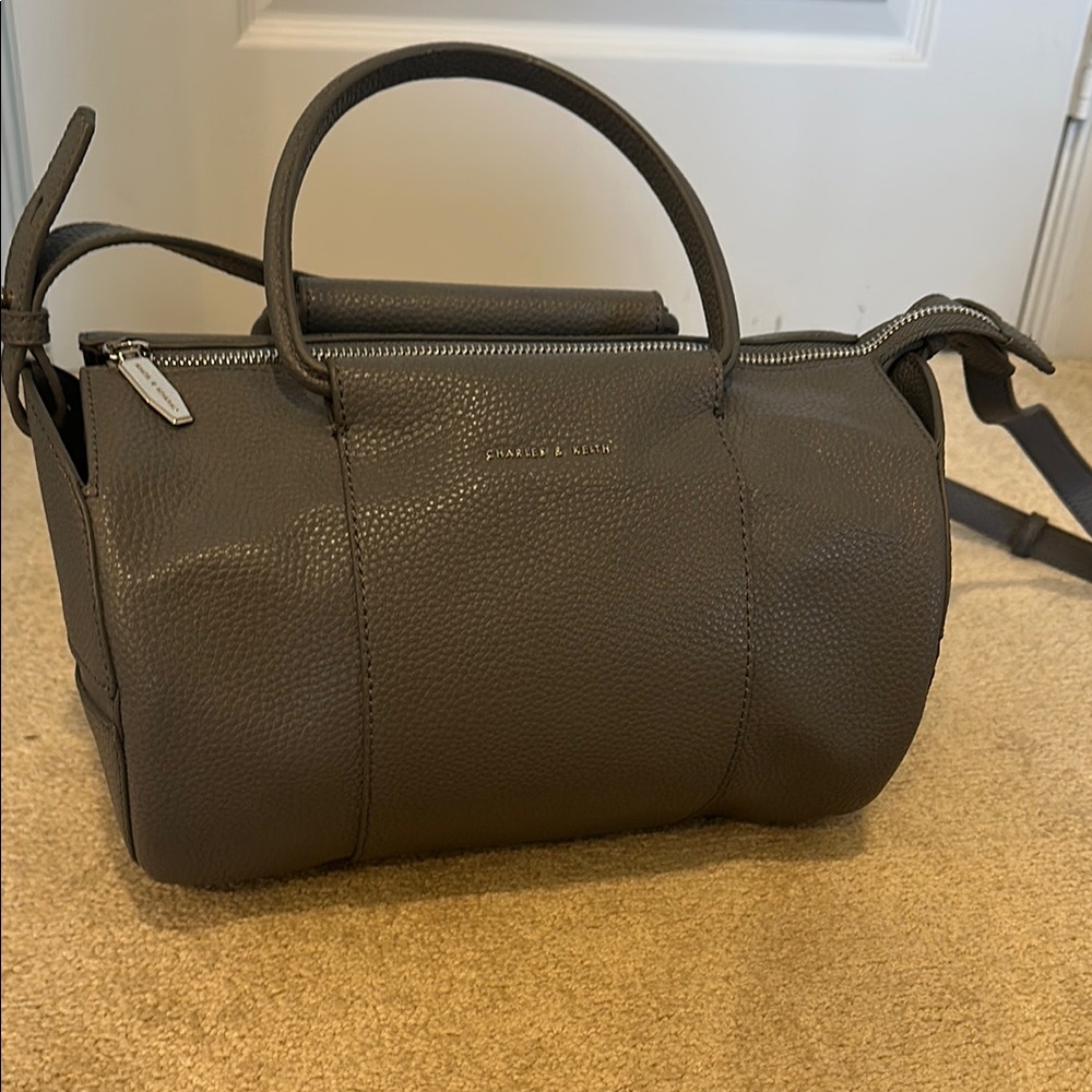Charles & Keith Dark Gray Handbag